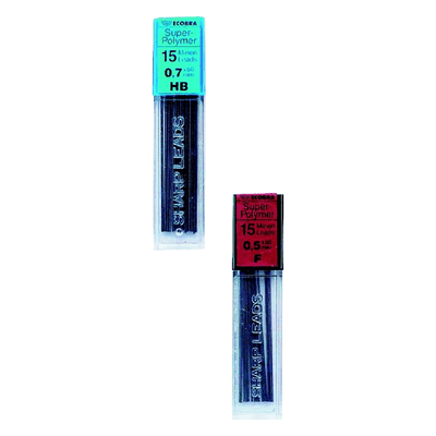12 x Ecobra Feinminen Dose mit 15 Minen 0,5mm 2B 12 x Ecobra Feinminen Dose mit 15 Minen 0,5mm 2B