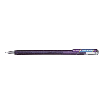 12 x Pentel Gelschreiber Hybrid Dual Glitter - 0,5 mm violett/metallic 12 x Pentel Gelschreiber Hybrid Dual Glitter - 0,5 mm violett/metallic