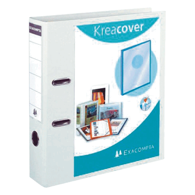Exacompta Präsentationsordner Kreacover A4 70mm weiß Exacompta Präsentationsordner Kreacover A4 70mm weiß
