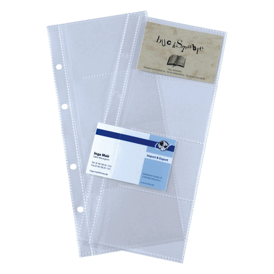 Sigel Visitenkartenhüllen für Ringbücher einreihig transparent VE=10 S Sigel Visitenkartenhüllen für Ringbücher einreihig transparent VE=10 S