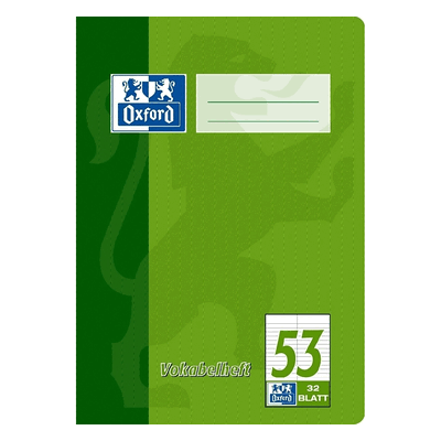 10 x Oxford Vokabelheft A5 zweispaltig Lineatur 53 32 Blatt 10 x Oxford Vokabelheft A5 zweispaltig Lineatur 53 32 Blatt
