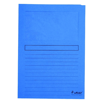 Exacompta Sichtmappe A4 120g/qm Karton blau VE=100 Stück Exacompta Sichtmappe A4 120g/qm Karton blau VE=100 Stück