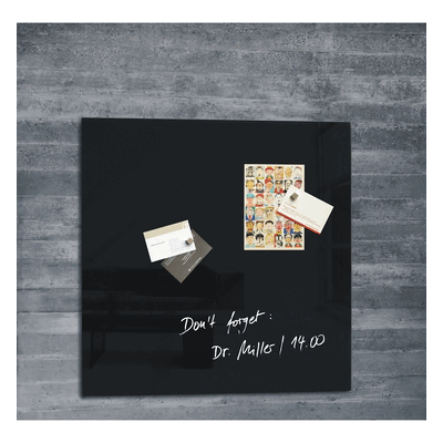 Sigel Glas-Magnetboard artverum 48x48cm schwarz Sigel Glas-Magnetboard artverum 48x48cm schwarz