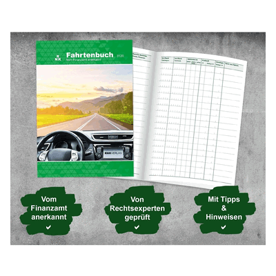 RNK Formularbuch Fahrtenbuch A5 VE=2 Stück + 1 Parkscheibe RNK Formularbuch Fahrtenbuch A5 VE=2 Stück + 1 Parkscheibe