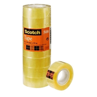 Scotch Klebefilm 33mx19mm transparent VE=8 Stück Scotch Klebefilm 33mx19mm transparent VE=8 Stück