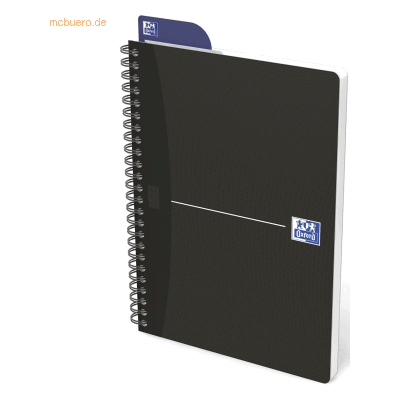 Oxford Spiralbuch Smart Black A5 kariert 90 Blatt schwarz Oxford Spiralbuch Smart Black A5 kariert 90 Blatt schwarz