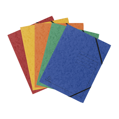Exacompta Sammelmappe - A4 355 g/qm Gummizug 5 Stück sortiert. Exacompta Sammelmappe - A4 355 g/qm Gummizug 5 Stück sortiert.