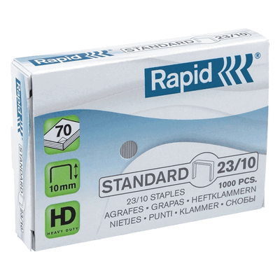 10 x Rapid Heftklammern 23/10 verzinkt VE=1000 Stück 10 x Rapid Heftklammern 23/10 verzinkt VE=1000 Stück