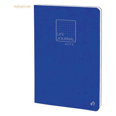 Quo Vadis Life Journal Slim 15x21cm dot-Lineatur elektroblau Quo Vadis Life Journal Slim 15x21cm dot-Lineatur elektroblau