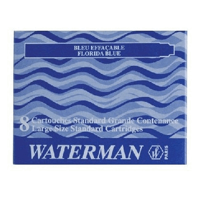 Waterman Tintenpatronen Standard floridablau VE=8 Stück Waterman Tintenpatronen Standard floridablau VE=8 Stück