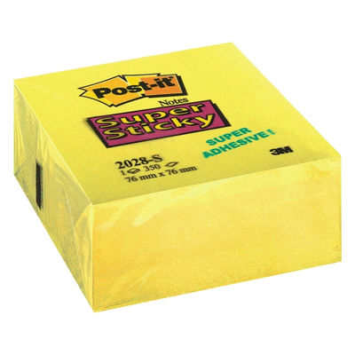 Post-it Notes Haftnotizen Super Sticky 76x76mm gelb VE=350 Blatt Post-it Notes Haftnotizen Super Sticky 76x76mm gelb VE=350 Blatt