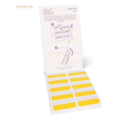 3L Registertabs 40mm blau/rot/gelb/grün VE=140 Stück 3L Registertabs 40mm blau/rot/gelb/grün VE=140 Stück