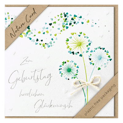 3 x bsb Geburtstagskarte - Natur Card inkl. Umschlag. 3 x bsb Geburtstagskarte - Natur Card inkl. Umschlag.