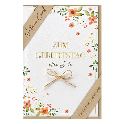 3 x bsb Geburtstagskarte - Natur Card inkl. Umschlag. 3 x bsb Geburtstagskarte - Natur Card inkl. Umschlag.