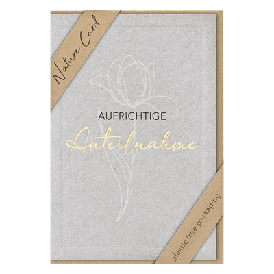 3 x bsb Trauerkarte - Natur Card inkl. Umschlag. 3 x bsb Trauerkarte - Natur Card inkl. Umschlag.