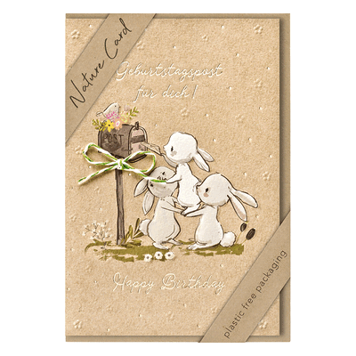 3 x bsb Geburtstagskarte - Natur Card inkl. Umschlag. 3 x bsb Geburtstagskarte - Natur Card inkl. Umschlag.