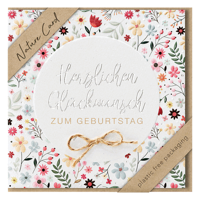 3 x bsb Geburtstagskarte - Natur Card inkl. Umschlag. 3 x bsb Geburtstagskarte - Natur Card inkl. Umschlag.