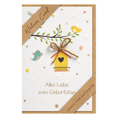 3 x bsb Geburtstagskarte - Natur Card inkl. Umschlag. 3 x bsb Geburtstagskarte - Natur Card inkl. Umschlag.