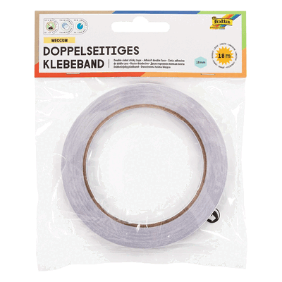 Folia Doppelseitiges Klebeband 10mm x 18m transparent. Folia Doppelseitiges Klebeband 10mm x 18m transparent.