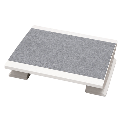 Maul Fußstütze 45x39cm verstellbar weiß 5 Neigungswinkel Teppichbelag Maul Fußstütze 45x39cm verstellbar weiß 5 Neigungswinkel Teppichbelag