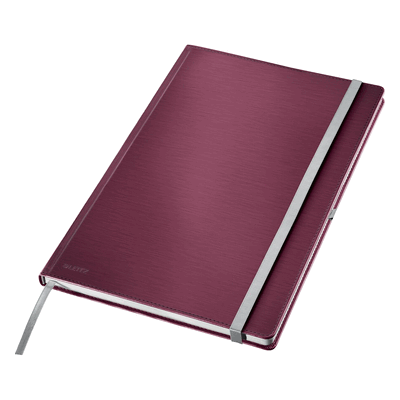Leitz Notizbuch Style HC A4 kariert granat rot Leitz Notizbuch Style HC A4 kariert granat rot