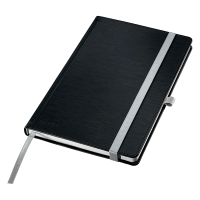 Leitz Notizbuch Style A5 80 Blatt kariert schwarz Leitz Notizbuch Style A5 80 Blatt kariert schwarz
