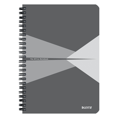 5 x Leitz Collegeblock Office A5 PP liniert grau 5 x Leitz Collegeblock Office A5 PP liniert grau