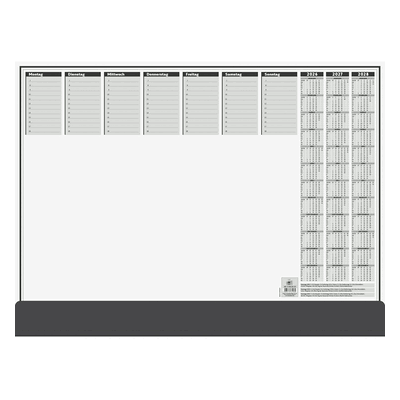 Brunnen Schreibunterlage 2026-2028 56,5x42cm 50 Blatt schwarz Brunnen Schreibunterlage 2026-2028 56,5x42cm 50 Blatt schwarz