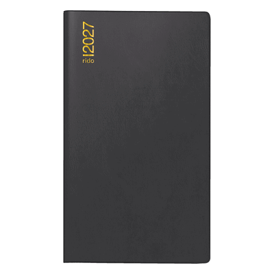 Rido Taschenkalender TM15 8,7x15,3cm 1 Woche/Seite Kunststoff schwarz Rido Taschenkalender TM15 8,7x15,3cm 1 Woche/Seite Kunststoff schwarz