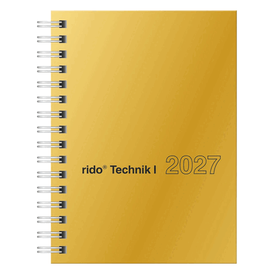 Rido Taschenkalender perfect/Technik I 1 Woche/2 Seiten 10x14cm gold G Rido Taschenkalender perfect/Technik I 1 Woche/2 Seiten 10x14cm gold G