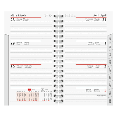 Rido Taschenkalender-Ersatzeinlage Modell int. 8,7x15,3cm 1 Woche/2 Se Rido Taschenkalender-Ersatzeinlage Modell int. 8,7x15,3cm 1 Woche/2 Se