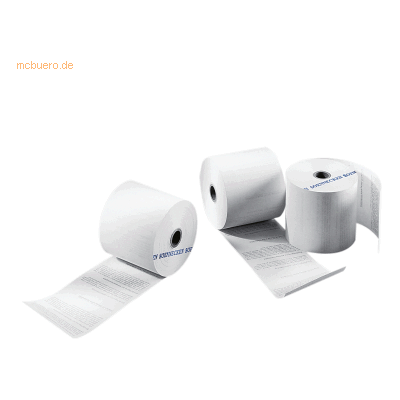 Soennecken Weiße Thermopapierrolle 57mm x 50m - Thermorolle Soennecken Weiße Thermopapierrolle 57mm x 50m - Thermorolle