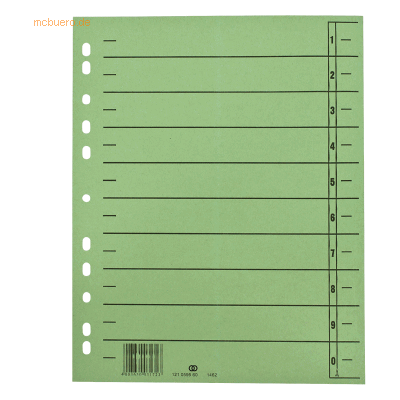 Soennecken Trennblatt oeco 1454 A4 230g Karton grün 100 Stück Soennecken Trennblatt oeco 1454 A4 230g Karton grün 100 Stück