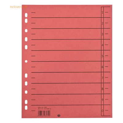 Soennecken Trennblatt oeco 1459 A4 230g Karton rot 100 Stück Soennecken Trennblatt oeco 1459 A4 230g Karton rot 100 Stück