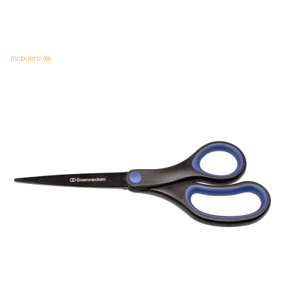 Soennecken Schere 3439 20,4cm Softgrip schwarz/blau Soennecken Schere 3439 20,4cm Softgrip schwarz/blau