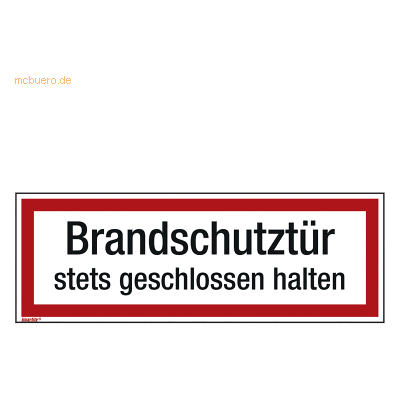Soennecken Hinweisschild Brandschutztür 297x105mm Folie Soennecken Hinweisschild Brandschutztür 297x105mm Folie