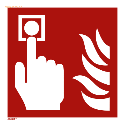 Soennecken Hinweisschild Brandmelder ISO 7010/F005 200x200mm PVC Soennecken Hinweisschild Brandmelder ISO 7010/F005 200x200mm PVC