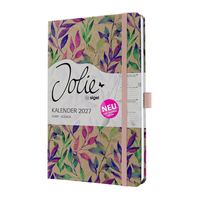 Sigel Wochenkalender Jolie 2027 Hardcover ca. A5 Fairy Leaves 174 Seit Sigel Wochenkalender Jolie 2027 Hardcover ca. A5 Fairy Leaves 174 Seit