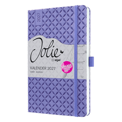 Sigel Wochenkalender Jolie 2027 Hardcover ca. A5 Lavender Purple 174 S Sigel Wochenkalender Jolie 2027 Hardcover ca. A5 Lavender Purple 174 S