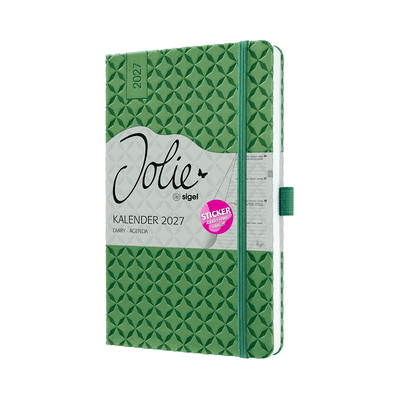 Sigel Wochenkalender Jolie 2027 Hardcover ca. A5 Natural Green 174 Sei Sigel Wochenkalender Jolie 2027 Hardcover ca. A5 Natural Green 174 Sei