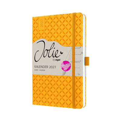 Sigel Wochenkalender Jolie 2027 Hardcover ca. A5 Mango Yellow 174 Seit Sigel Wochenkalender Jolie 2027 Hardcover ca. A5 Mango Yellow 174 Seit