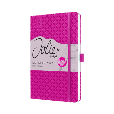 Sigel Wochenkalender Jolie 2027 Hardcover ca. A5 Fuchsia Pink 174 Seit Sigel Wochenkalender Jolie 2027 Hardcover ca. A5 Fuchsia Pink 174 Seit