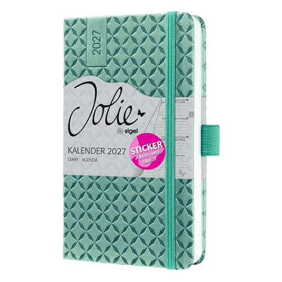 Sigel Wochenkalender Jolie 2027 Hardcover ca. A6 Ocean Blue 174 Seiten Sigel Wochenkalender Jolie 2027 Hardcover ca. A6 Ocean Blue 174 Seiten