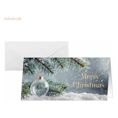Sigel Weihnachtskarte DL 250g 25+25 Stück Snowy Idyll Sigel Weihnachtskarte DL 250g 25+25 Stück Snowy Idyll