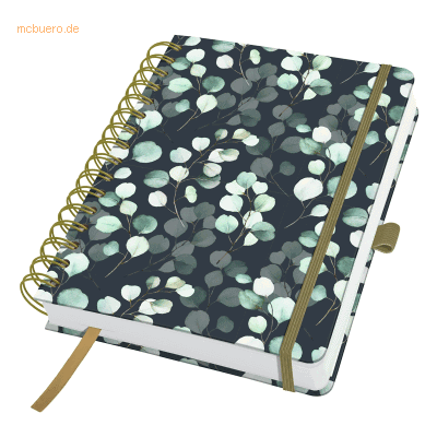 Sigel Spiral-Notizbuch Jolie Dot-Lineatur ca. A5 Eucalyptus Night 240 Sigel Spiral-Notizbuch Jolie Dot-Lineatur ca. A5 Eucalyptus Night 240