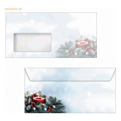 Sigel Weihnachtsumschlag DIN lang 90g 50 Stück Candlelight Cheer Sigel Weihnachtsumschlag DIN lang 90g 50 Stück Candlelight Cheer