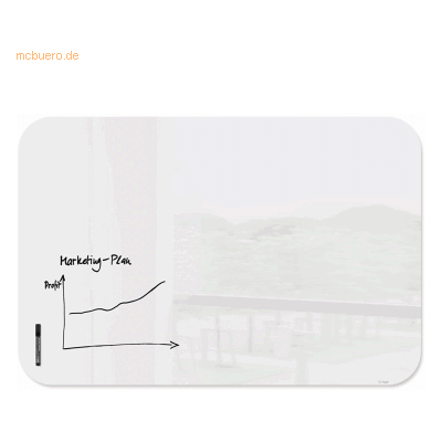 Sigel Glas-Whiteboard Artverum weiß abgerundete Ecken 1500x1000x10mm Sigel Glas-Whiteboard Artverum weiß abgerundete Ecken 1500x1000x10mm