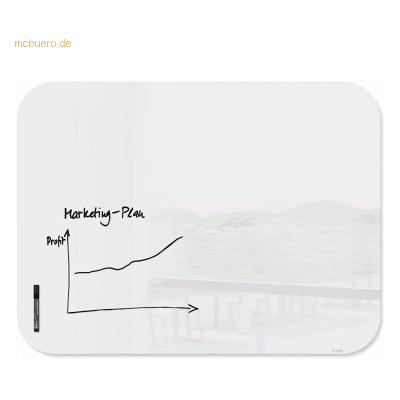 Sigel Glas-Whiteboard Artverum weiß abgerundete Ecken 1200x900x10mm Sigel Glas-Whiteboard Artverum weiß abgerundete Ecken 1200x900x10mm