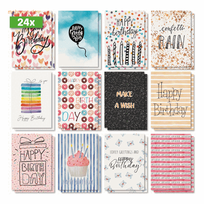 Sigel Geburtstags-Postkarten-Set A6 270g Colourful Birthday Fun 24 Stü Sigel Geburtstags-Postkarten-Set A6 270g Colourful Birthday Fun 24 Stü