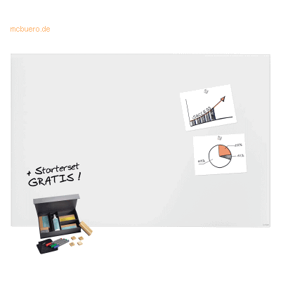 Sigel Whiteboard Artverum SF480 Bundle GL520 + Zugabe Sigel Whiteboard Artverum SF480 Bundle GL520 + Zugabe